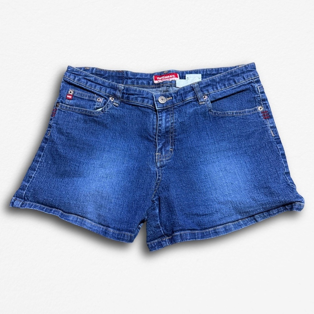 Unionbay Vintage Y2K Denim Shorts Size 13 Blue Cotton Medium Wash 3 Inseam